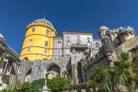 The Pena National Palace  Palacio da Pina  in Sintra, Portugal