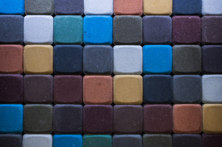 Image colored tratuar paving  as a colorful background
