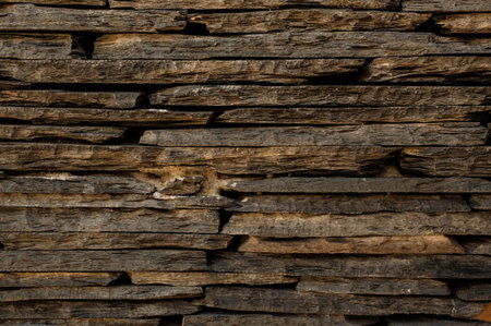 pattern of a decorative stone wall background close up