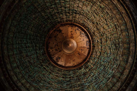 beautiful weave texture lamp asian style background の写真素材