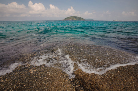 Beautiful crystal clear sea at tropical island, Similan island, Andaman sea, Thailand