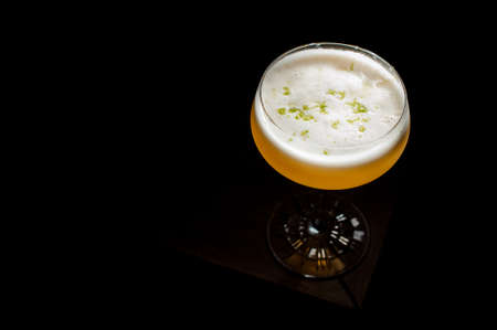 coctail on the black backgroungの写真素材