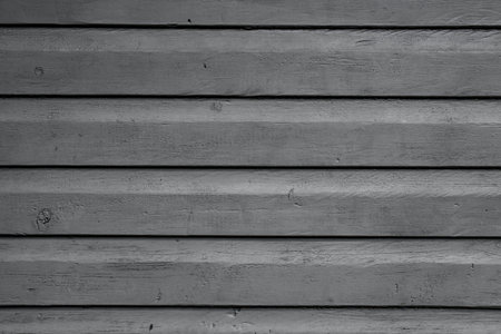 horizontal grey painted wooden planks. Wooden background texture surface