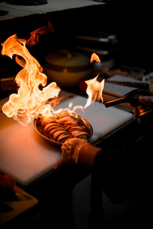Art on a Plate. Sushi Fusion Crafted by the Master Chefの写真素材