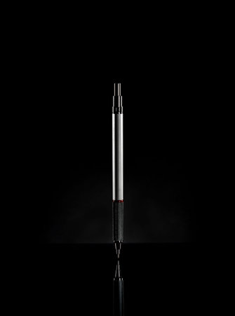 Silver Pen on dark background