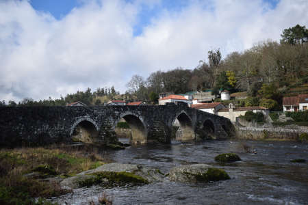 ancient stone bridgeの写真素材