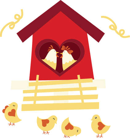 Chicken familyのイラスト素材