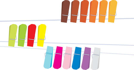 Clothespinのイラスト素材