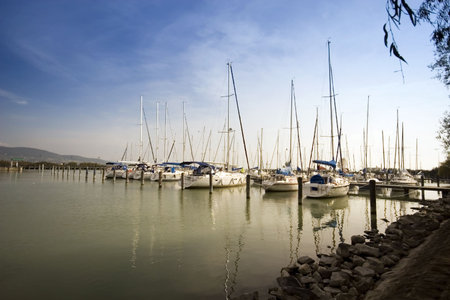 Yacht portの写真素材