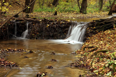  A secluded cascade in the forests of Hungary. Taken with a slow shutter speed to smooth and soften...
