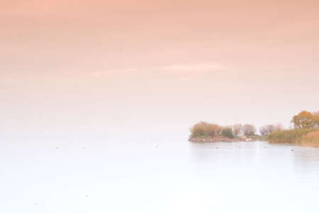 Sunset lake. This phote make in Hungary. Sunset whit Balatonの写真素材