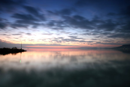 Sunset lake. This phote make in Hungary. Sunset whit Balaton