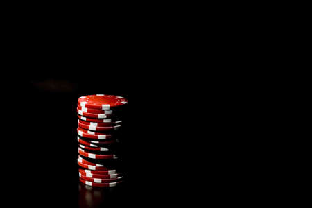 Casino chips and cardの写真素材
