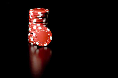 Casino chips and cardの写真素材