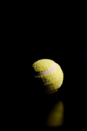 Tennis ball with racketの写真素材
