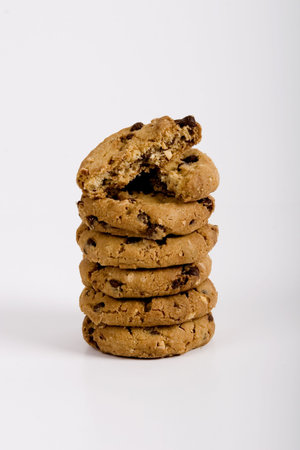 Stack of cookiesの写真素材