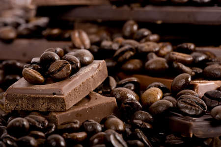 Chocolate-Coffee backgroundの写真素材