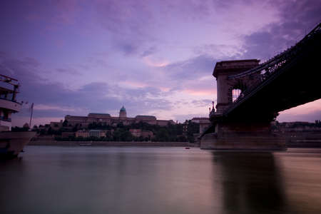 Budapest at nightfallの写真素材