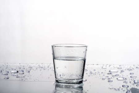 Water glassの写真素材