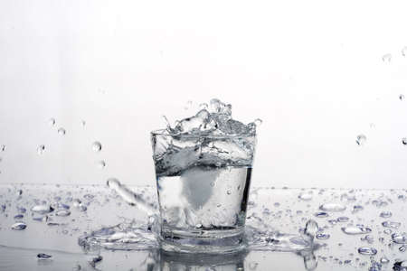 Water glassの写真素材