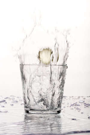 Water glassの写真素材