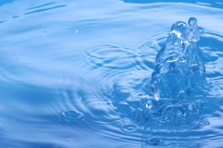 The abstract water splash background