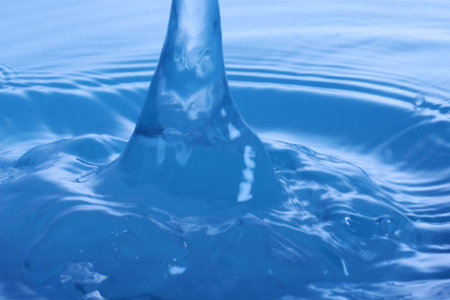 The abstract water splash background