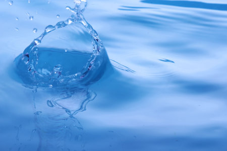 The abstract water splash background