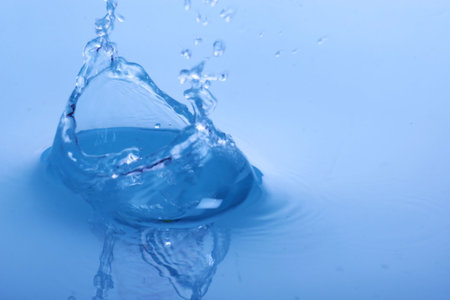 The abstract water splash background