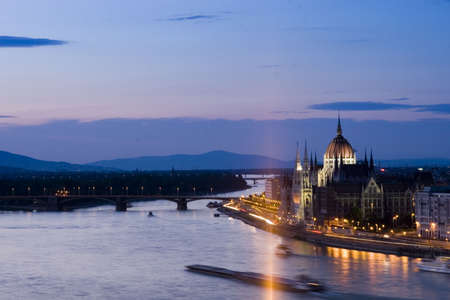 Budapest at nightの写真素材