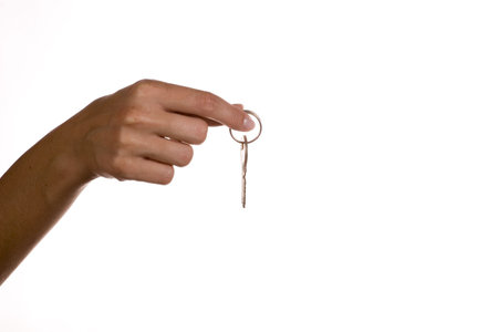 hand with key
