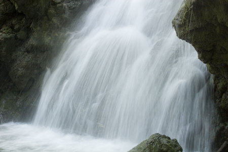 The beautiful waterfall in forest, long exposure