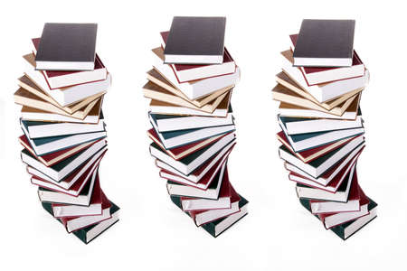 Books on white backgroundの写真素材