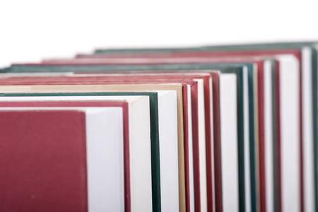 Books on white backgroundの写真素材
