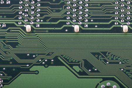 close-up circuit board