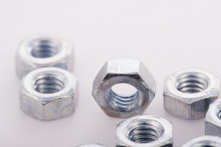 Nuts and bolts closeup