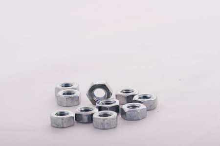 Nuts and bolts closeup