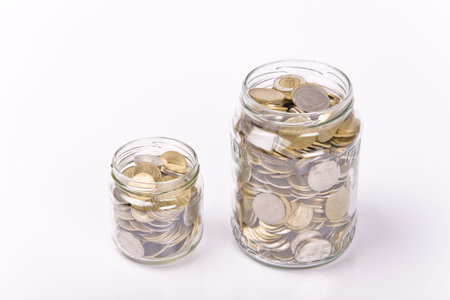 Saving money concept