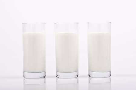 glass of milkの写真素材