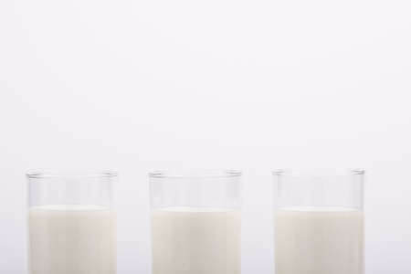 glass of milkの写真素材