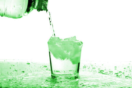 Water glassの写真素材