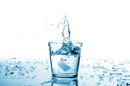 Water glassの写真素材