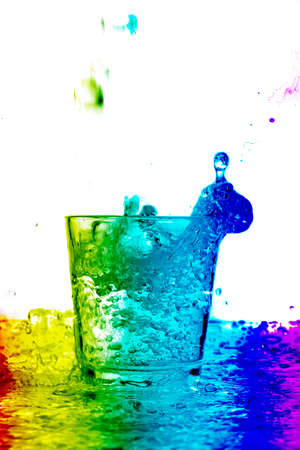 Water glassの写真素材