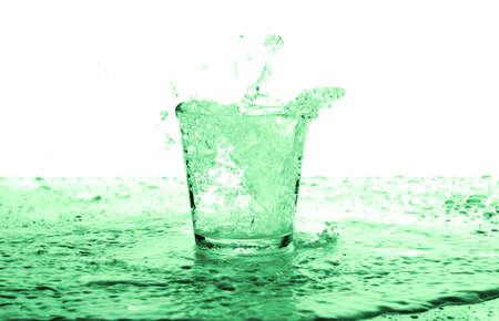 Water glassの写真素材