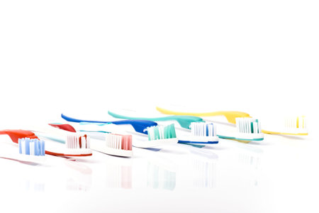 Close up of a toothbrush