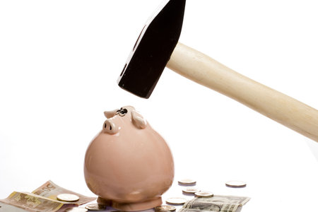 Breaking a piggy bank