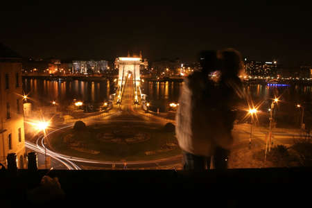 Budapest at nightの写真素材