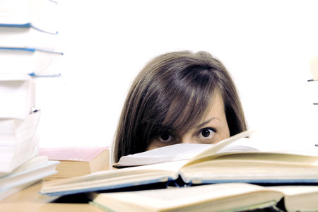 studying girl