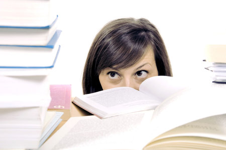 studying girl