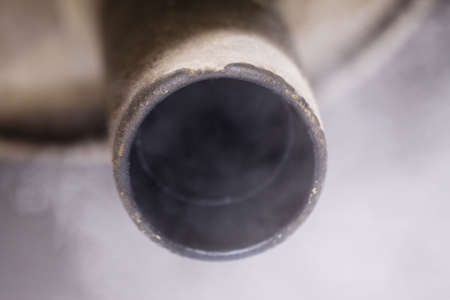 Smoke exhaust pipe carの写真素材